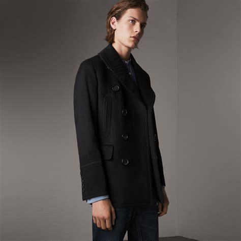 burberry wool cot|burberry wool cashmere pea coat.